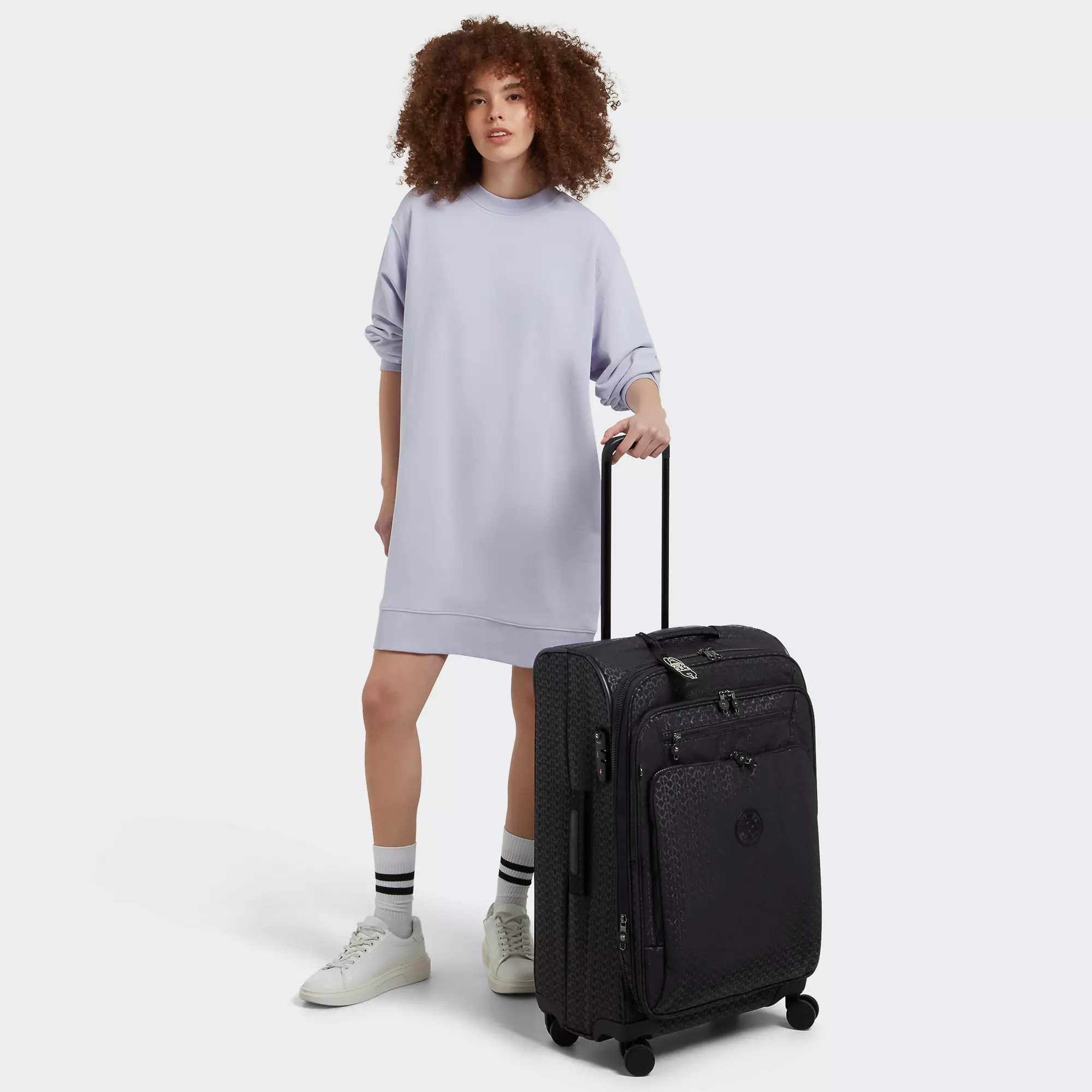 Kipling New Youri Spin Medium Printed 4 Wheeled Rolling Luggage 7 Kipling New Youri Spin Medium Printed 4 Wheeled Rolling Luggage - Image 7